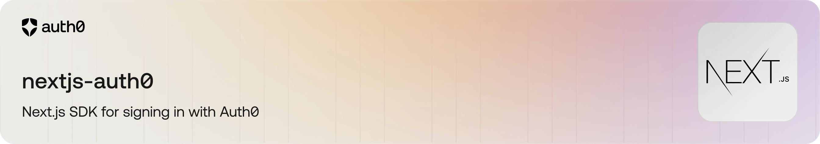 Auth0 Next.js SDK Banner