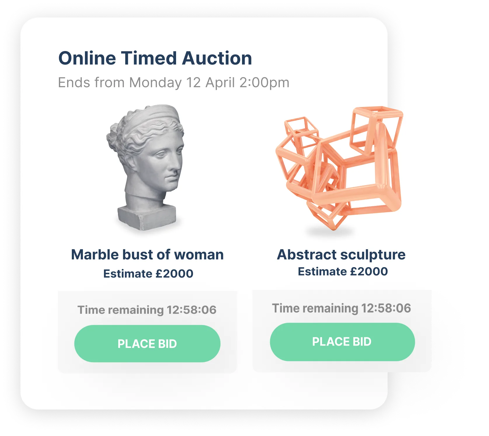 Timed Online Auction Software