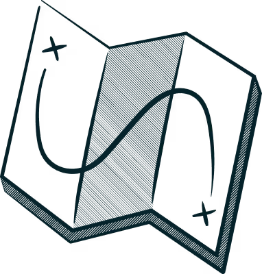 a drawing of a map