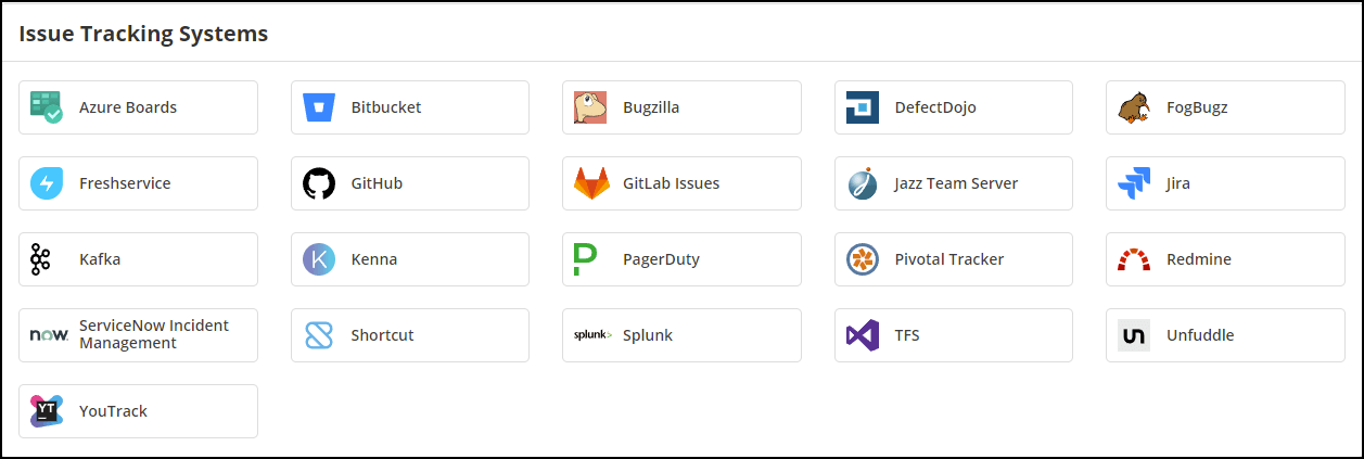 Invicti Enterprise main menu showing Integrations section with New Integration and Freshservice options