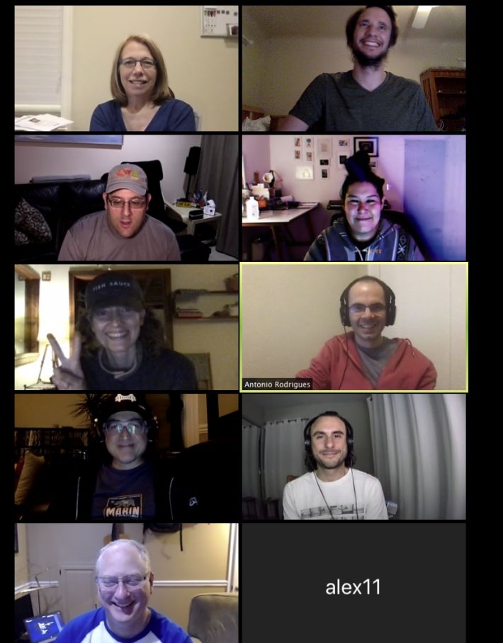 Top to bottom, left to right:
Sue, Maxwell
Dave, Sue
Carla, Antonio
Tantek, Angelo
Dan, Alex Top to bottom, left to right:
Sue, Maxwell
Dave, Sue
Carla, Antonio
Tantek, Angelo
Dan, Alex