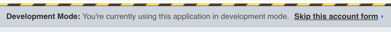 Skipping the Stripe account form