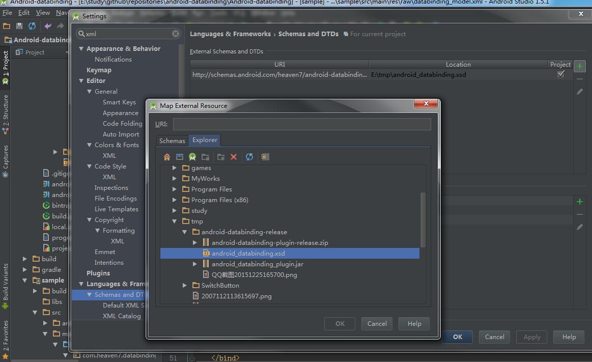 add xsd file to as