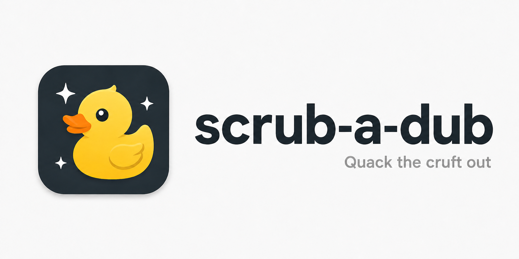 scrub-a-dub banner
