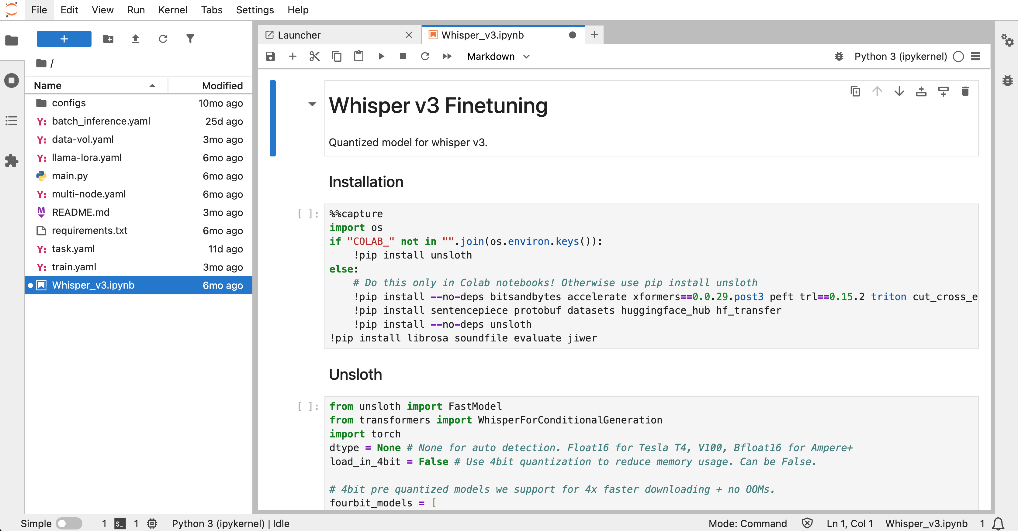 Jupyter Lab Web UI