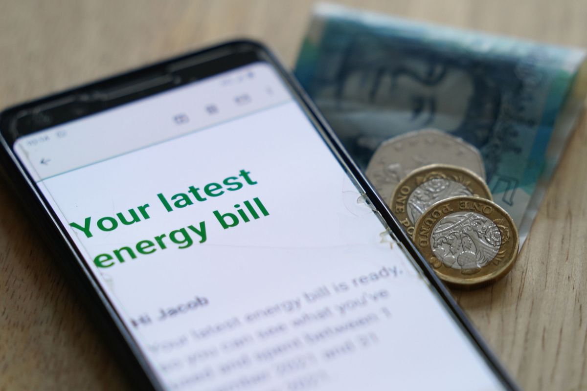an online energy bill
