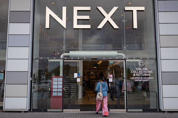 A Next Plc store in Basildon, UK, on Monday, Oct. 27, 2025. UK consumers are likely to remain wary of spending as the government's budget looms in late November. Photographer: Chris Ratcliffe/Bloomberg via Getty Images