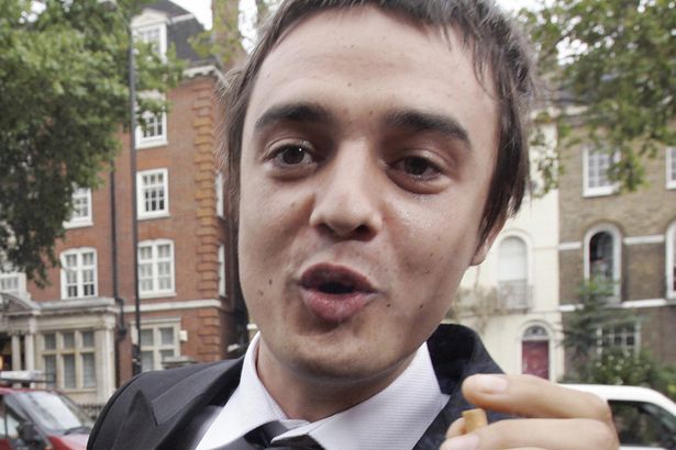 Babyshambles frontman Pete Doherty outside Thames Magistrates Court in September 2006 where he appeared for sentencing for drug possession