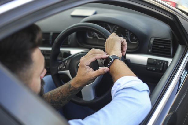 Drivers have been told that 'the rule is simple' when it comes to smartwatches