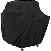 Amazon Basics Gas Grill Outdoor Barbecue BBQ Cover, Water resistant, 137 L x 57 W x 117 H cm, Black