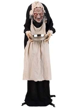 5ft Animated Greeter Old Lady Hag-0