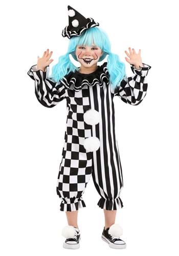 Toddler Giddy Gothic Clown Costume