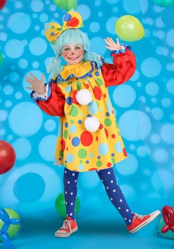Kid's Posh Polka Dot Clown Costume