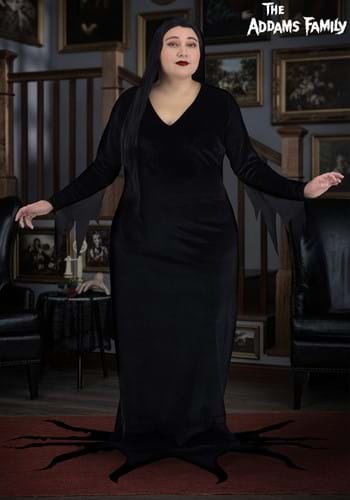 Plus Size 1960s Morticia Addams Costume