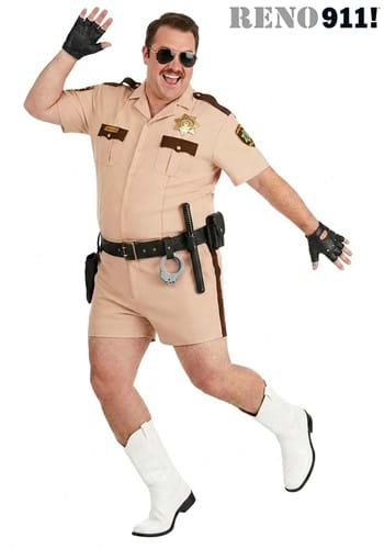 Plus Size Deluxe Reno 911 Lt Dangle Costume