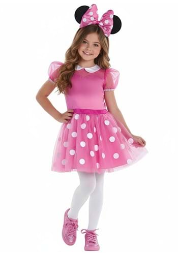 GIRLS MINNIE MOUSE PINK COSTUME UPD