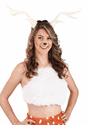 Light-Up Deer Antlers White LumenHorns Gif Update