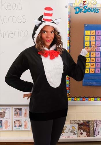 Cat in the Hat Hoodie Costume Top