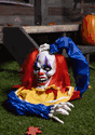 14-Inch Animated Head Popping Clown Ground Breaker Decoratio