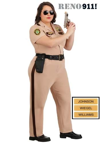 Plus Size Women's Reno 911 Deputy Officer Costume