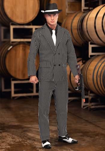 Men's Wide Pin Stripe Gangster Costume