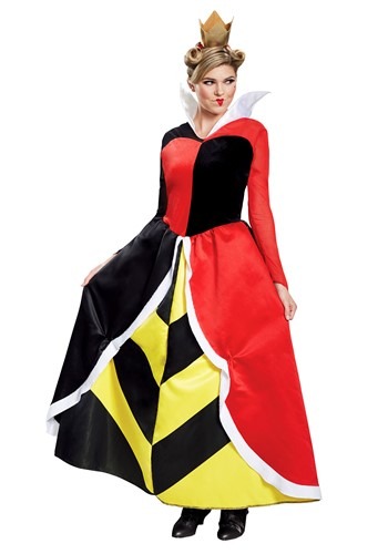 Alice in Wonderland Womens Queen of Hearts Deluxe