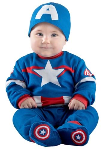Infant Captain America Steve Rodgers Costume