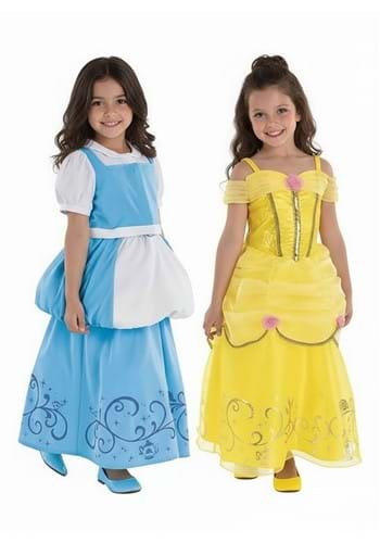 Girls Reversible Belle Costume Dress UPD