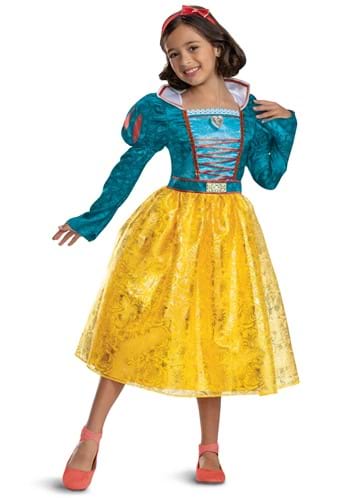 Girls Deluxe Snow White Live Action Costume