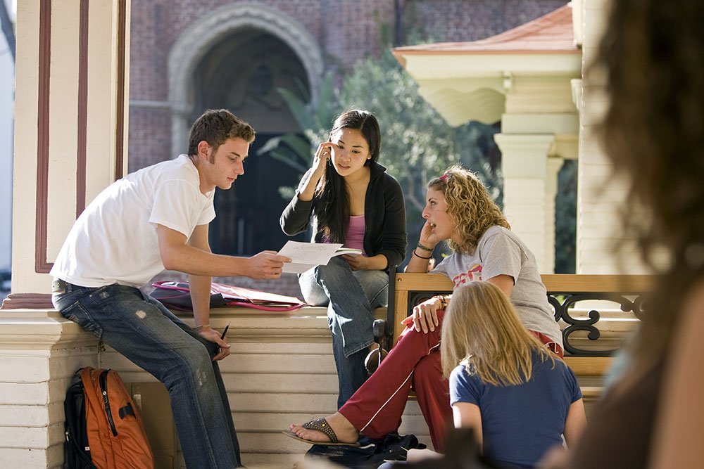 Student participants in the Joint Education Project (JEP) combine academic course work with experiences in the community. JEP participants include Landis Jaques, Jessie Burr, Lauren Estella and Cody MacLake.