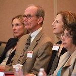 Drs. Wendy Wood, Edward L. Deci, Mary Vining Radomski, Judith Hibbard, and Ruth Zemke (L-R)