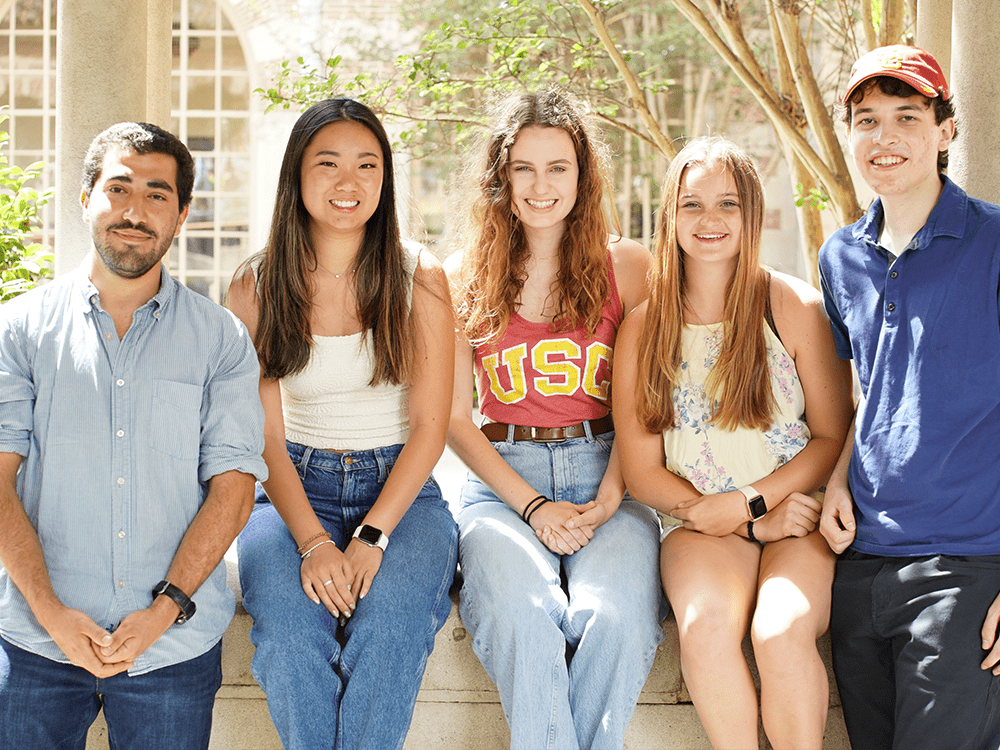 USC Mann undergraduate students