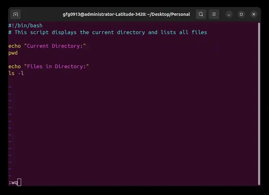 script