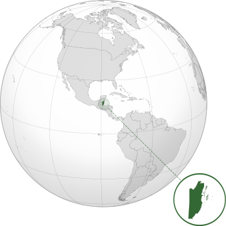 Belize - Localizzazione