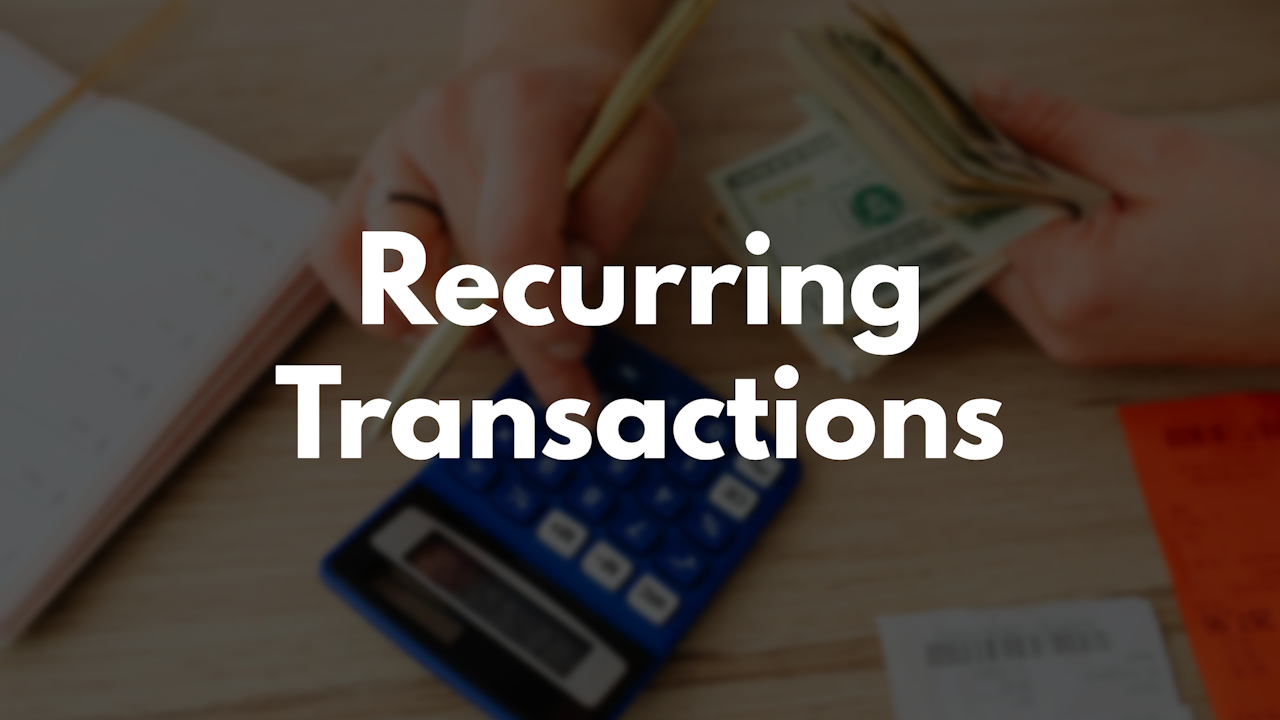 Recurring Transactions thumbnail image