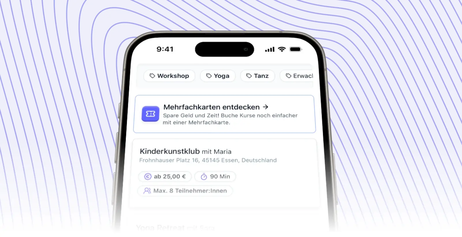 Kurse buchen in nur 3 Klicks