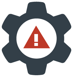 Une icône représentant RSA Risk AI, qui utilise l'apprentissage automatique et la détection d'anomalies pour évaluer les risques et automatiser les décisions d'authentification en temps réel.