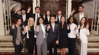 Academic Honors Convocation: Student honorees and Beong-Soo Kim